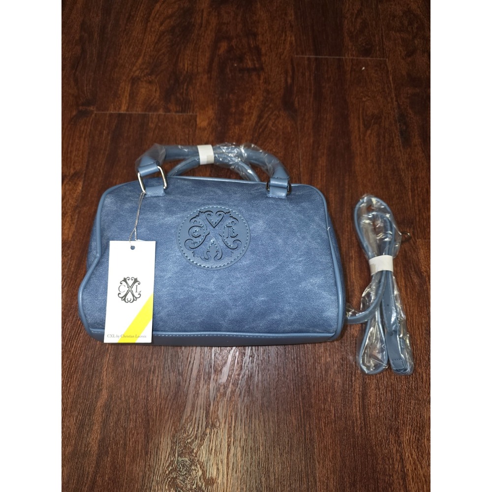 CXL Christian Lacroix Jasper Premium Satchel Light Denim Blue Handbag NWT